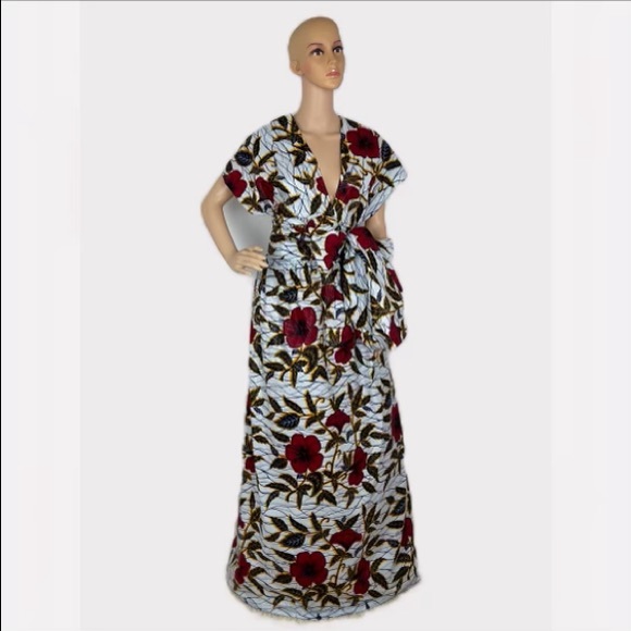 Ankara Infinity Maxi Dress - Picture 1 of 11